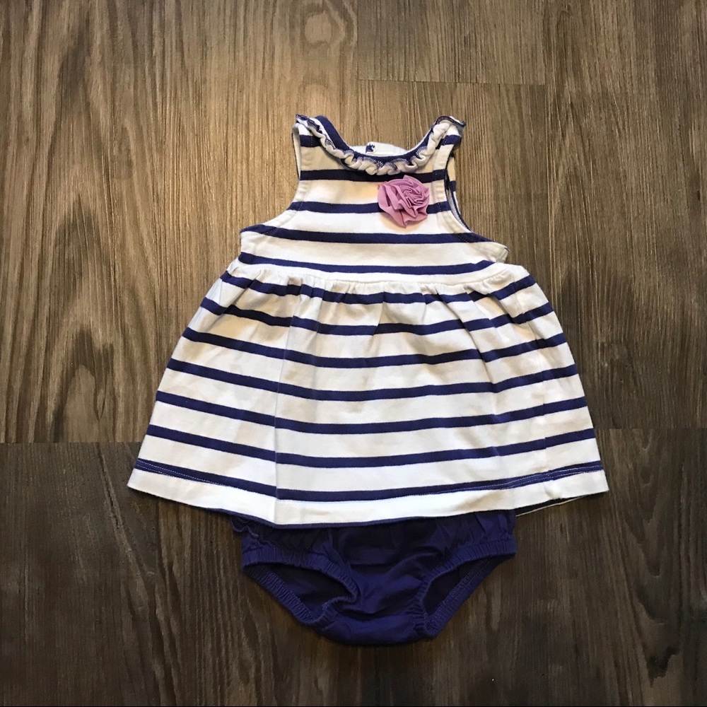 Blue and White Stripped Set